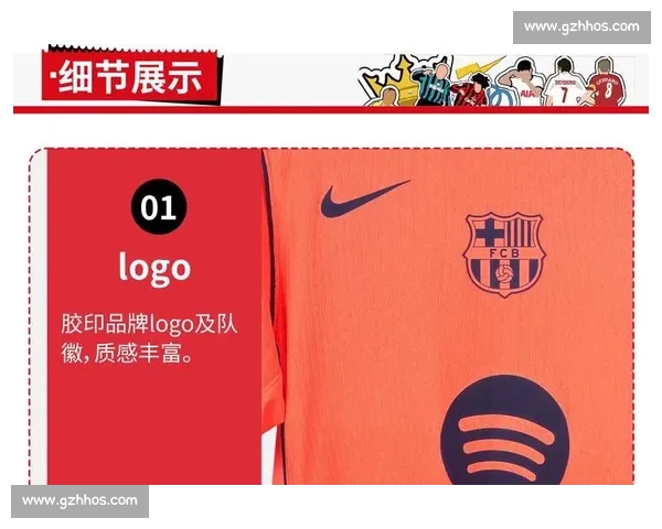 巴萨下赛季二客球衣谍照曝光：橙蓝风暴诠释复古与革新